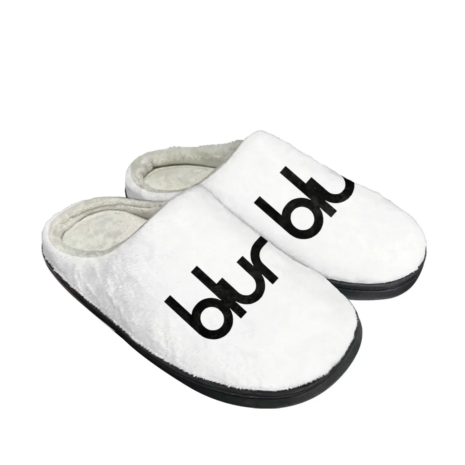 

B-Blurs Rock Band Home Cotton Slippers Men Women Youth Boy Girl B-Band High Quality Plush Bedroom Keep Warm Shoes Custom Slipper