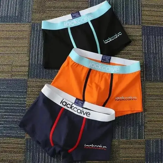 3 Stuks Mannelijke Slipje Katoen Heren Ondergoed Boxers Ademende Man Boxer Gedrukt Onderbroek Comfortabele Shorts Mannen Ondergoed M-3XL