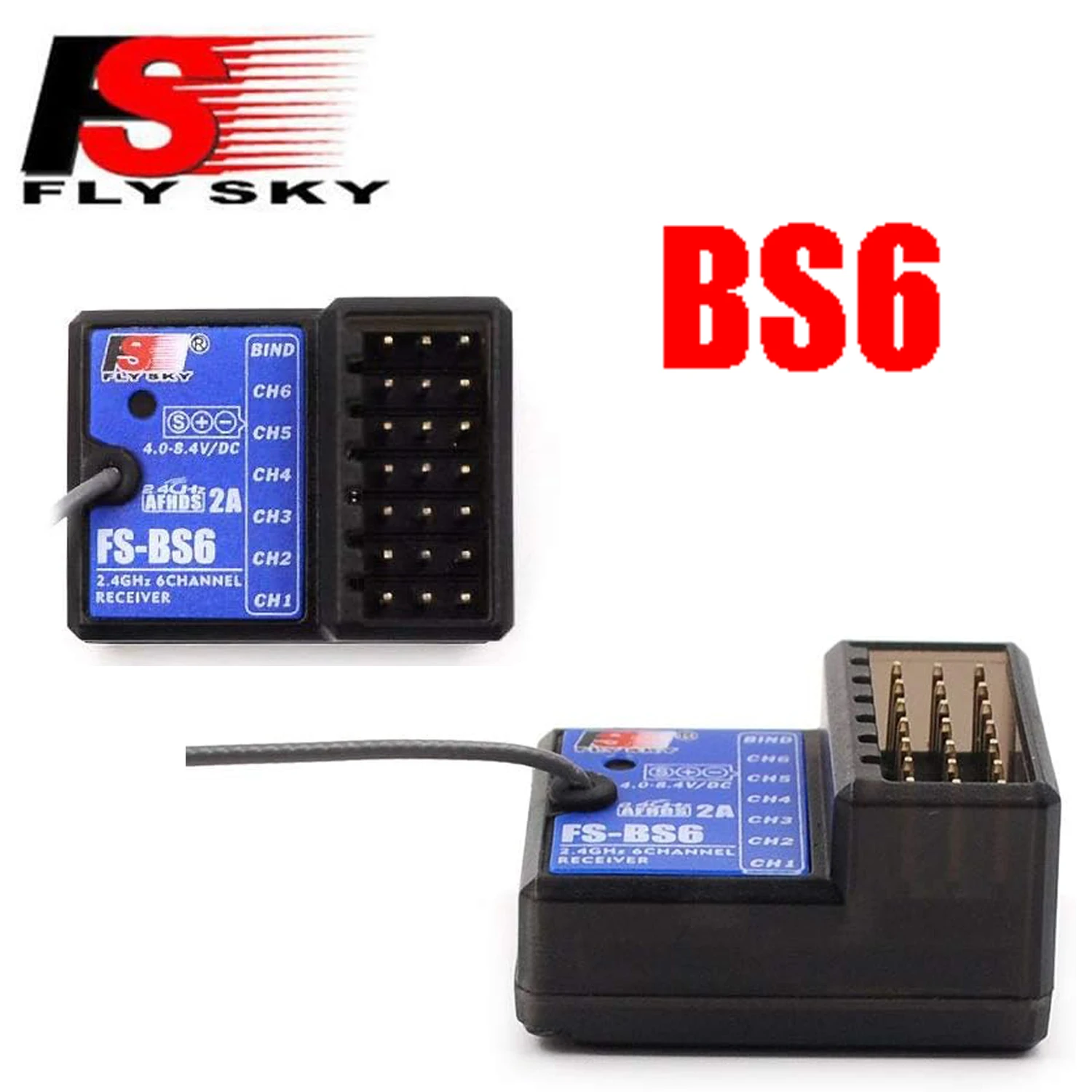

Приемник Flysky FS-BS6 2.4ГГц 6-канальный AFHDS с выходом PWM, встроенным гироскопом и функцией Fail-Safe для передатчиков GT5, FS-GT5, FS Car, RC T5F4, Boat