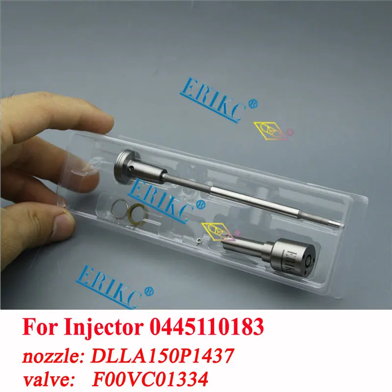 

0445110183 Diesel Injector Overhaul Repair Kits Nozzle DLLA150P1437 Control Valve F00VC01334 For Bosch FIAT 0986435102