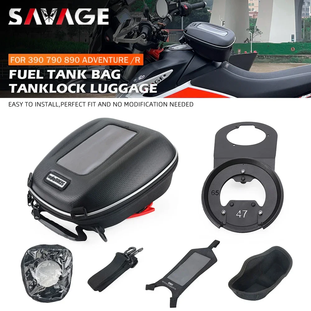 

Motocross Tanklock Luggage Storage Carrier Tank Bag For 390 790 890 Adventure 2019-2024 390adv 790adv 890adv Waterproof Suitcase