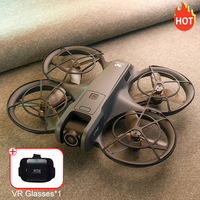 V666 Mini RC Aerial Drone 8K Aerial HD Camera Foldable Intelligent Obstacle Avoidance Screen Remote Control Brushless Motor UAV