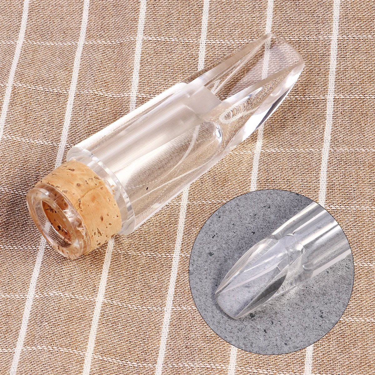 

Clarinet Mouthpiece Professional Transparanet Transparent Mouhpiece Practice Flashlight