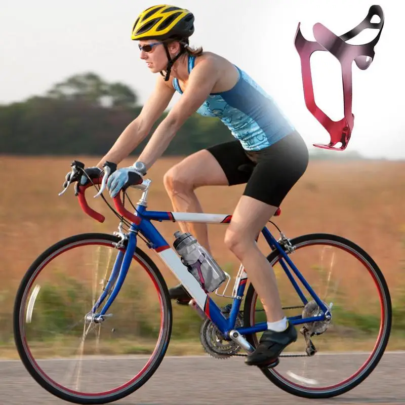 Cycling Bottle Holder Cages Aluminum Alloy Cup Holder Cages Anti-Shake Drink Rack Gradient Cycling Bracket Equipment Accessories