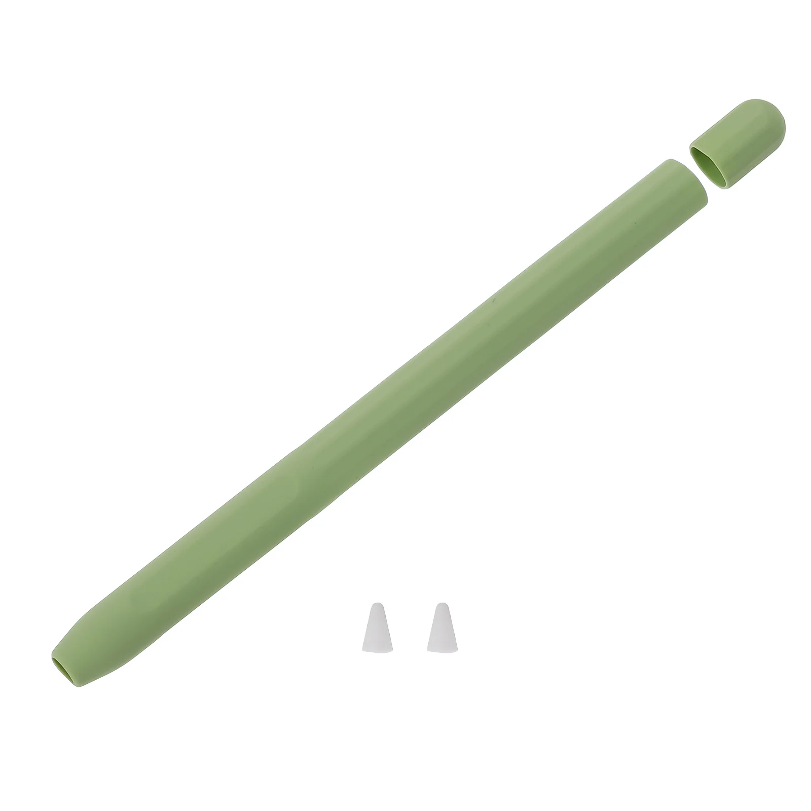 

Stylus Pen Protector Carrot-Shaped Silicone Case Cover for Pencil 2 Anti-Fall Shockproof Writing Tool Accessory