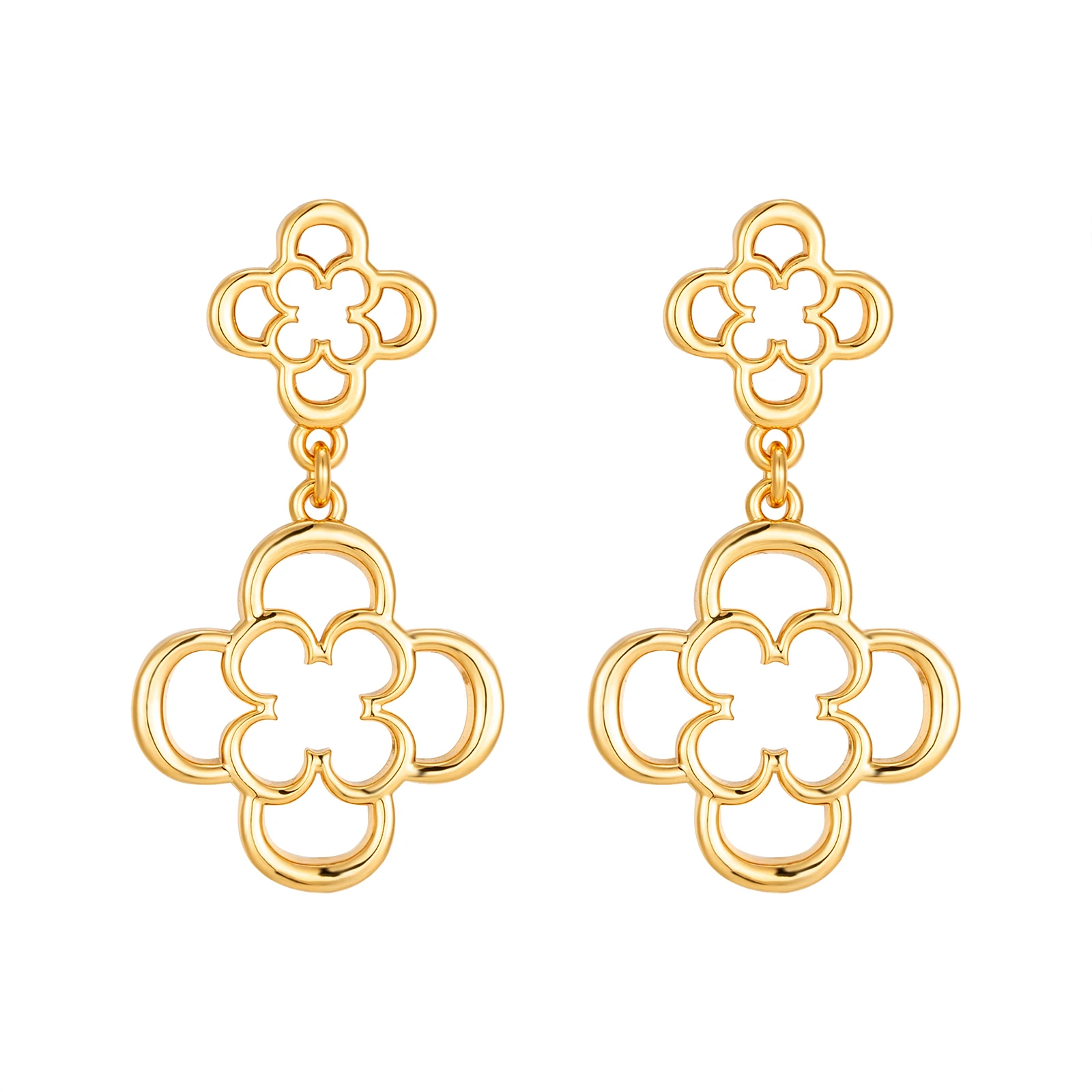 

CILMI HARVILL Gold Color Vintage Earrings for Women Boho Metal Circle Geometric Twist Pearl Dangle Earrings Trendy Jewelry