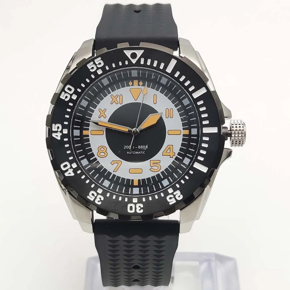 

44MM NH35 Automatic Watch Waterproof Luminous Stainless Steel Case Sapphire Mechanical Men's Watch Automatic Dresses