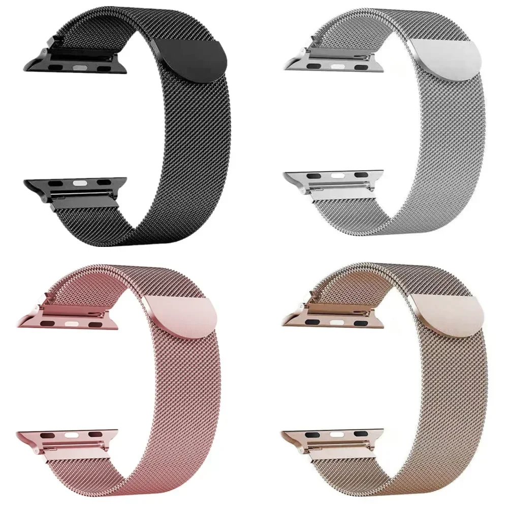 Milanese Loop for Apple Watch Band 44mm 40mm 45mm 41mm 38 42mm Strap Ultra 2 49mm Metal Bands IWatch Series 10 9 8 7 6 SE 5 4 3