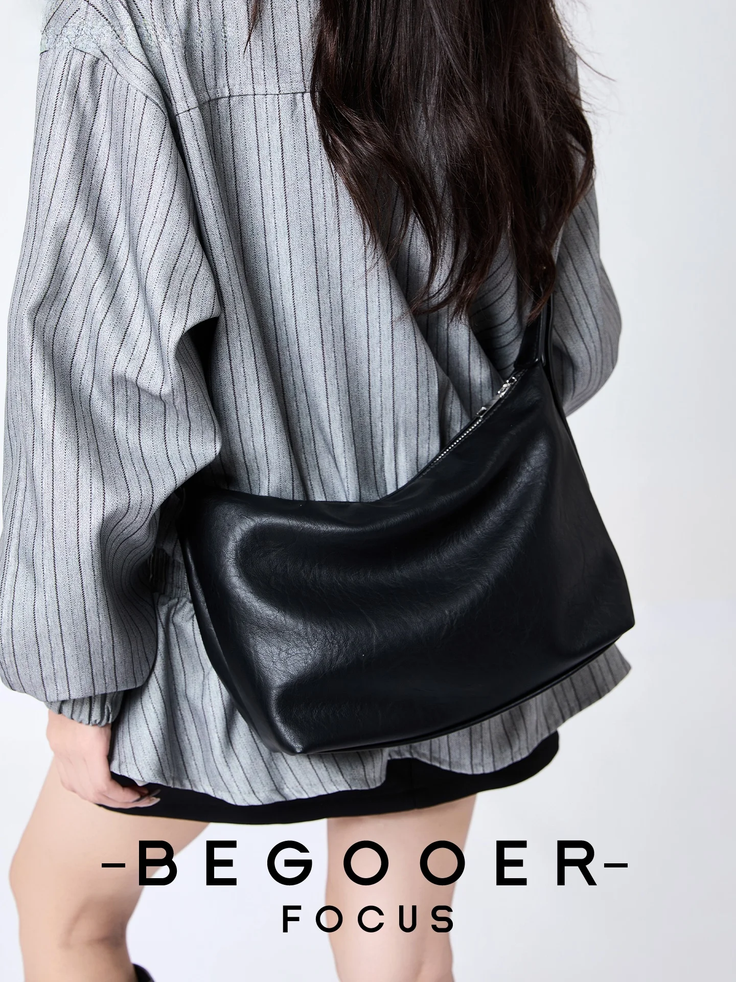 

BEGOOER Korean Style Simple Hobo Underarm Bag Women's Versatile Dumpling Bag Casual Commuting Single Shoulder Crossbody Bag