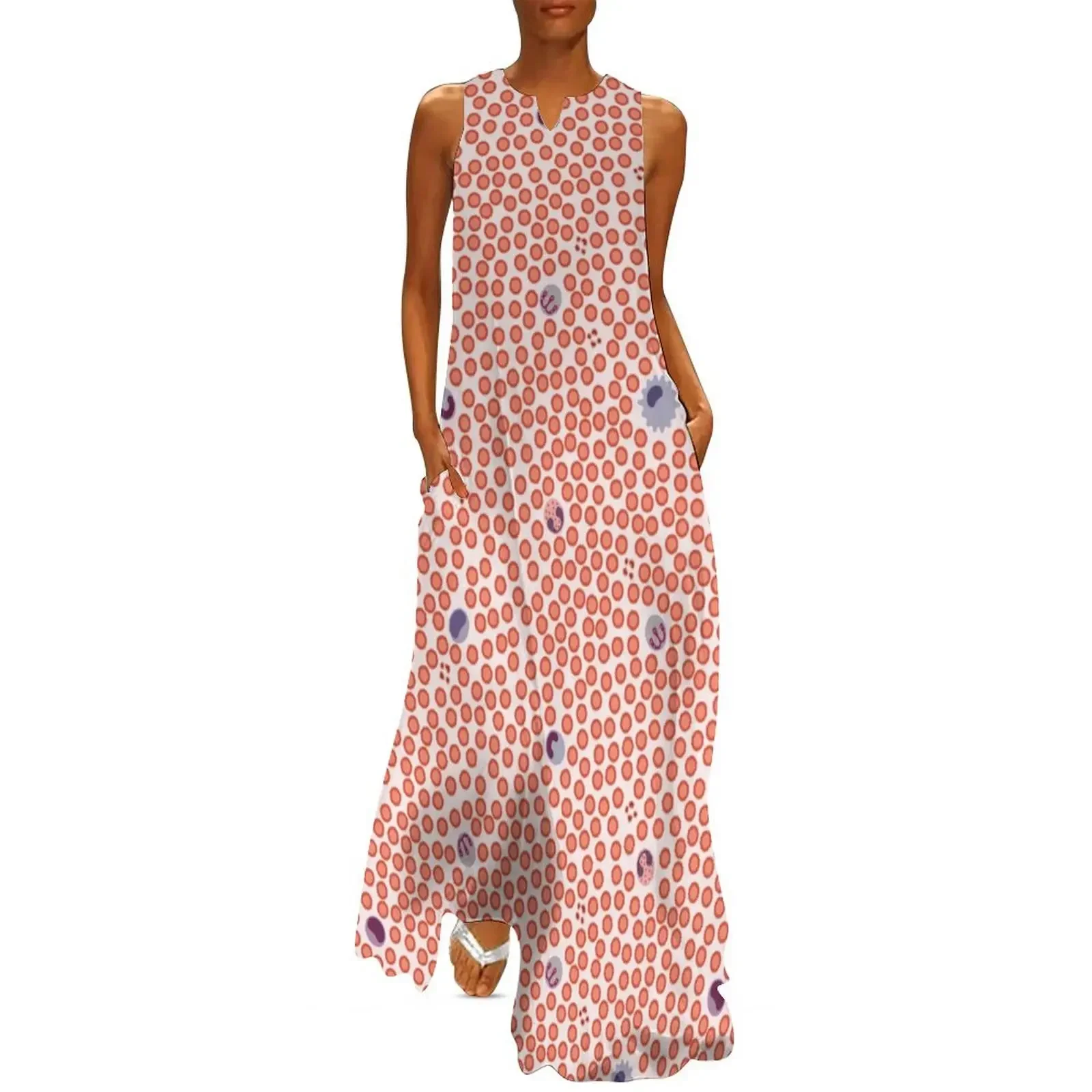 

Blood cells pattern Long Dress luxury evening dresses for women 2025 women dresses Dresses cocktail Dress