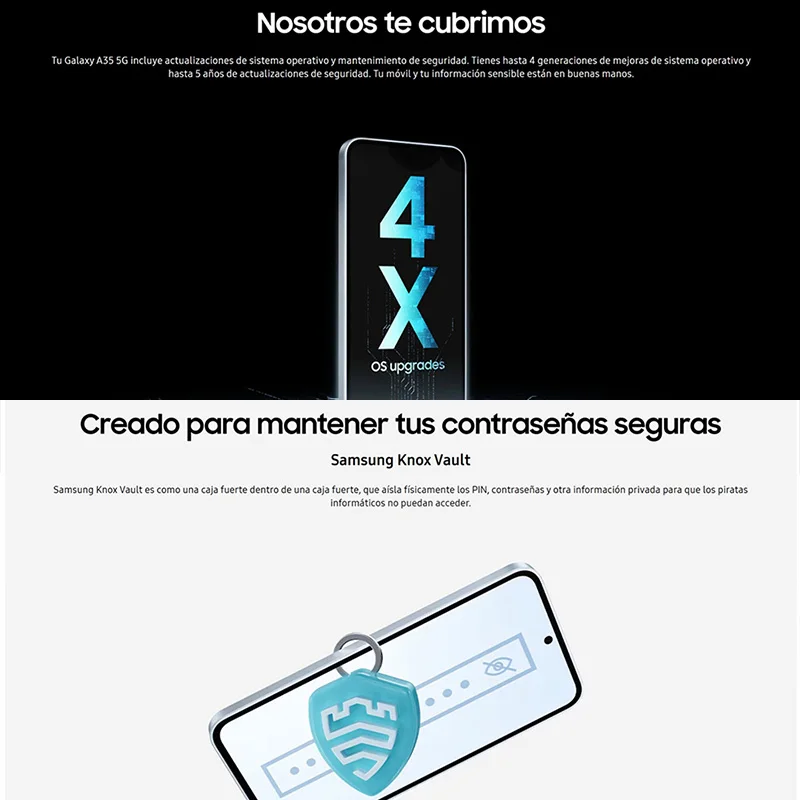 Samsung Galaxy A35 5G، NFC، ثماني النواة، 6.6 بوصة، Super AMOLED، 120 هرتز، كاميرا 50 ميجابكسل، بطارية 5000 مللي أمبير في الساعة، IP67