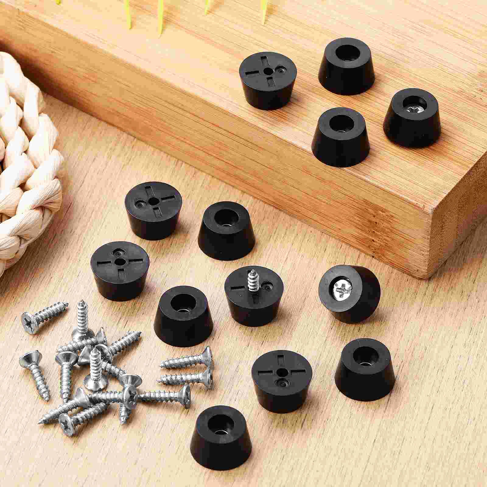 120 Set Roda Putar Mini Kaki Karet Pvc Bulat Pelindung Kursi Talenan Gadget Elektronik