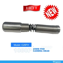 Wopson  imported own brand custom metal 25*135mm HD cctv camera pipe inspection camera with 1920*1080 Pixel