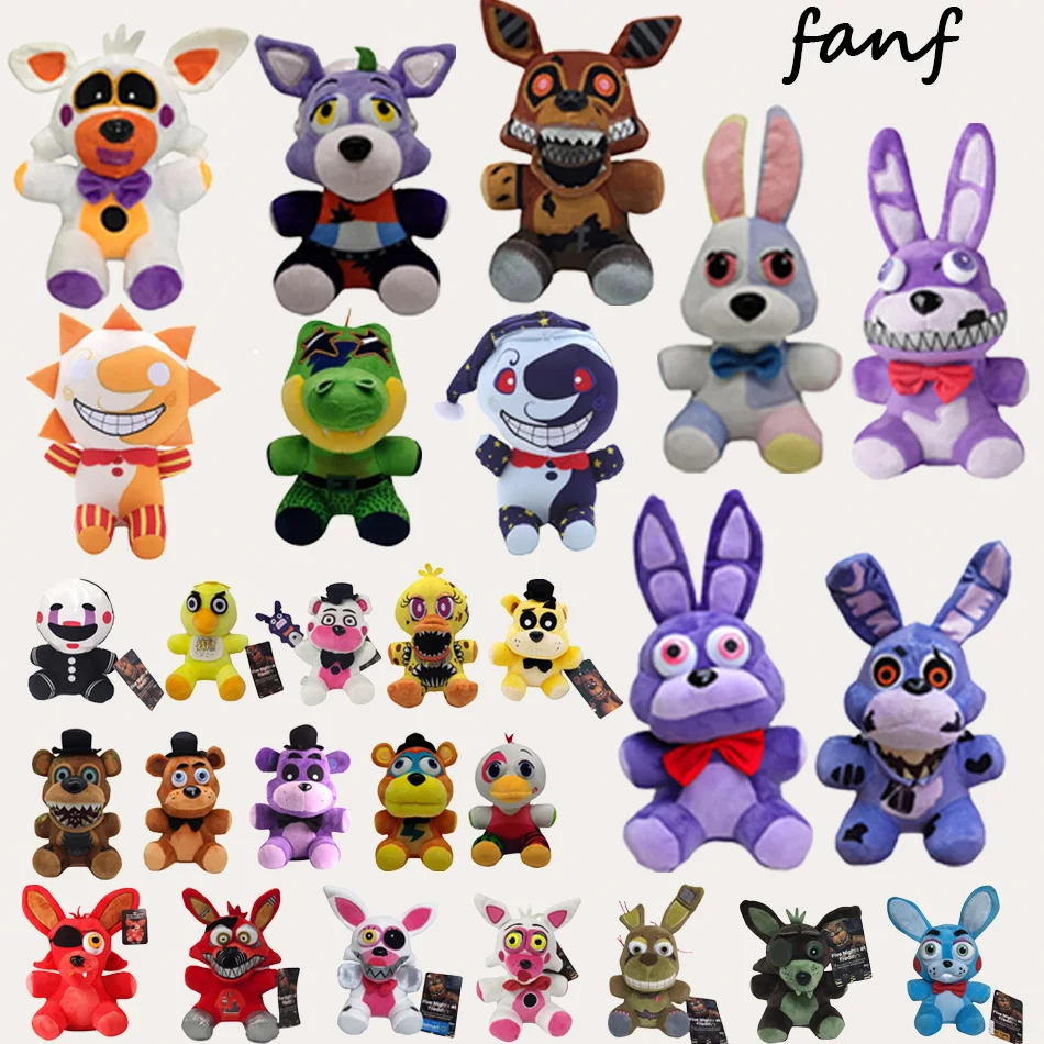 

2026 Новая Five Night At Freddy Fnaf Симпатичные плюшевые игрушки Игровая кукла Bonnie Bear Foxy Мультяшная мягкая кукла Freddy Toys для детей Подарок