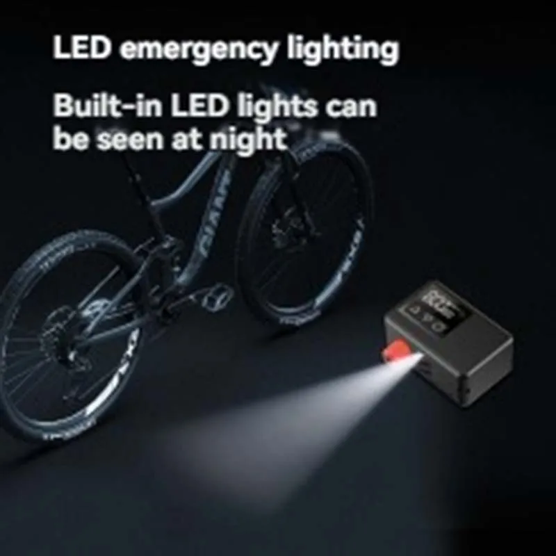 Intelligent Inflator Pump Lcd Dual Screen Digital Display Bicycle Inflator Pump Cycling Ai Portable Electric Inflator