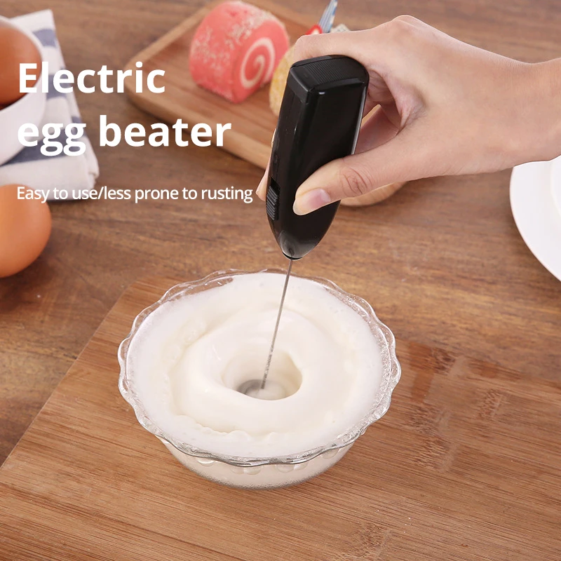 Elektryczna trzepaczka do mleka do kawy Domowa kuchnia Mini ze stali nierdzewnej do kawy Mleko do herbaty Blender