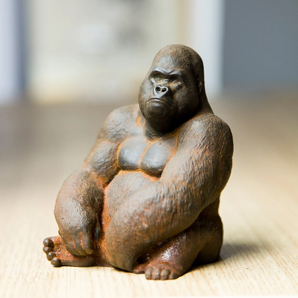 Creative Statue 11.5cm Iron Figurine Lifelike Desktop Decoration Vintage Animal nament Craft Home Decor