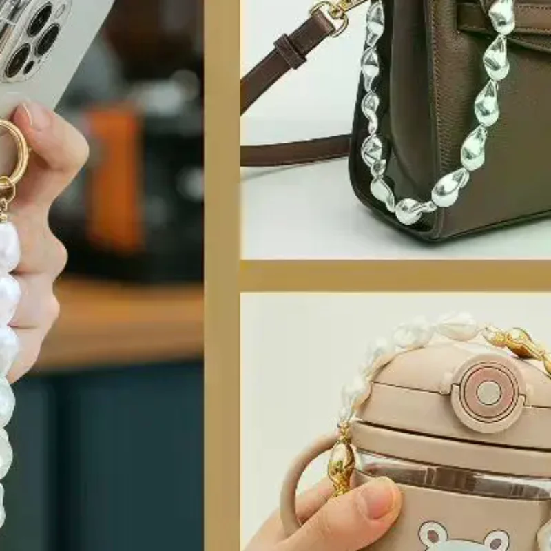 Bag Accessories Replacement Irregular Pearl Phone Chain DIY Hardware Handbag Straps Hardware Bag Handle