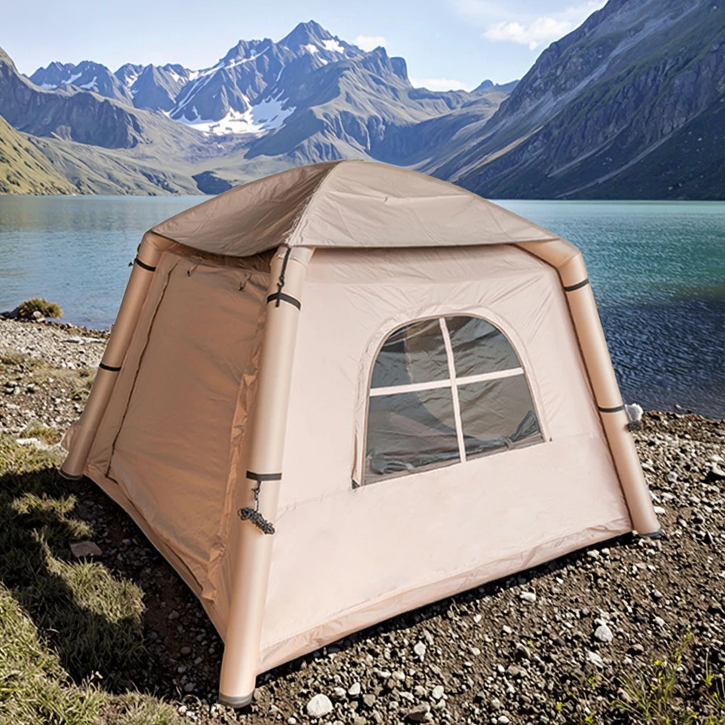 高級オックスフォード製ハンディインフレータブルキャンプテント - Outdoor Camping Tent Waterproof のレビューと価格