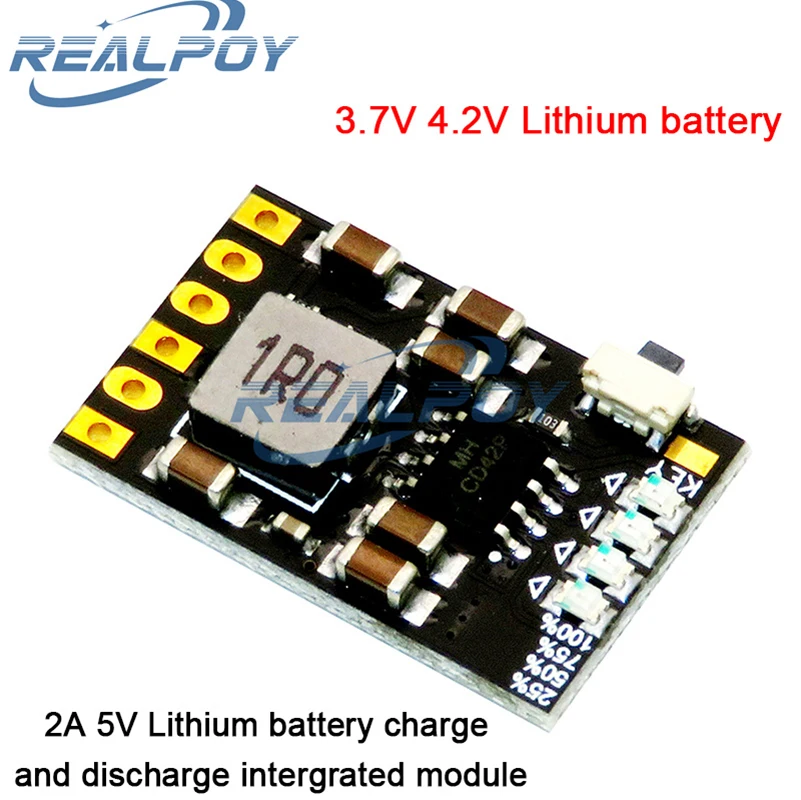 TP5100 charging management power supply module board TP5000 1A 2A compatible with 4.2V 8.4V single and double lithium batteries