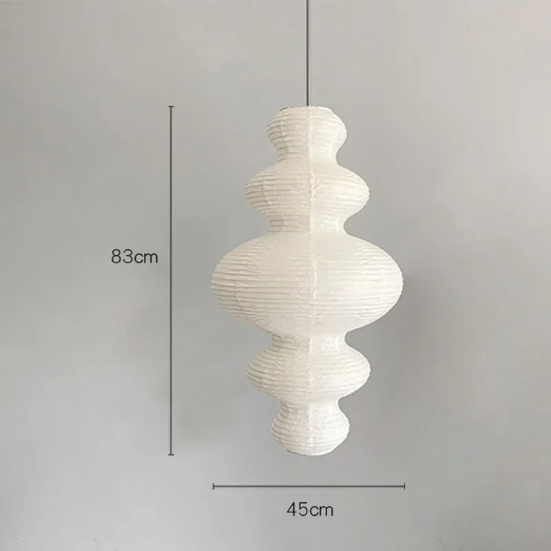 Japanese Wabi-sabi Akari Noguchi Yong Pendant Light Rice Paper Decorative Hanging  Fixtures Living/Dining Room Kitchen Sofa