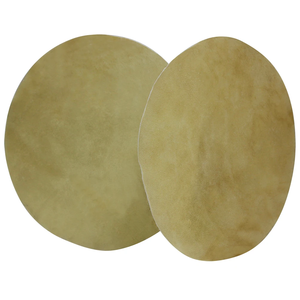 

2 Pcs Buffalo Drum Skin 33cm Durable Covers Silent Supple Parts Soft African Percussion Instruments Premium Reduce