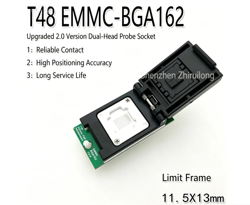 

XGecu T48 programmer, dedicated EMMC chip BGA162 high speed, read and write burner, adapter