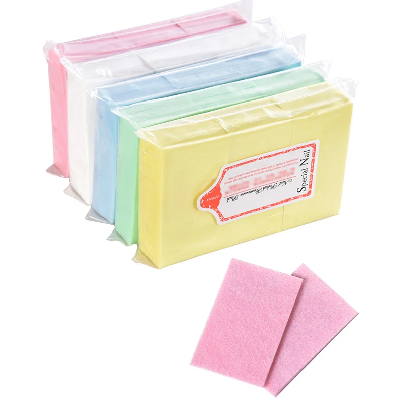 200Pcs/600Pcs네일 폴리쉬 리무버 코튼 패드; 매니큐어 리무버 면 패드; 매니큐어 리무버 청소 면 패드