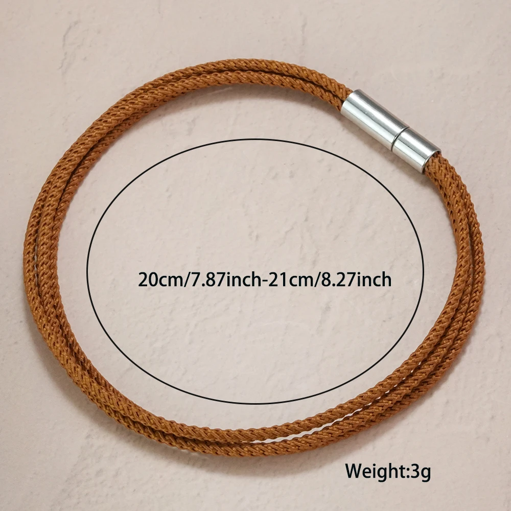 Minimalist Layered Rope Bracelet for Men Women Copper Clasp Bracelet Jewelry