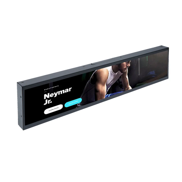 Mini Size 16.8 Inch Android Long Thin Bar LCD Display Ultra Wide Screen for Mall Advertising Player