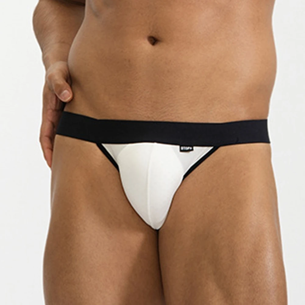 

1 шт., мужские стринги, сексуальное нижнее белье с открытой попкой, трусы с выпуклым мешочком, стринги, дышащие эластичные трусы, шорты для мужчин