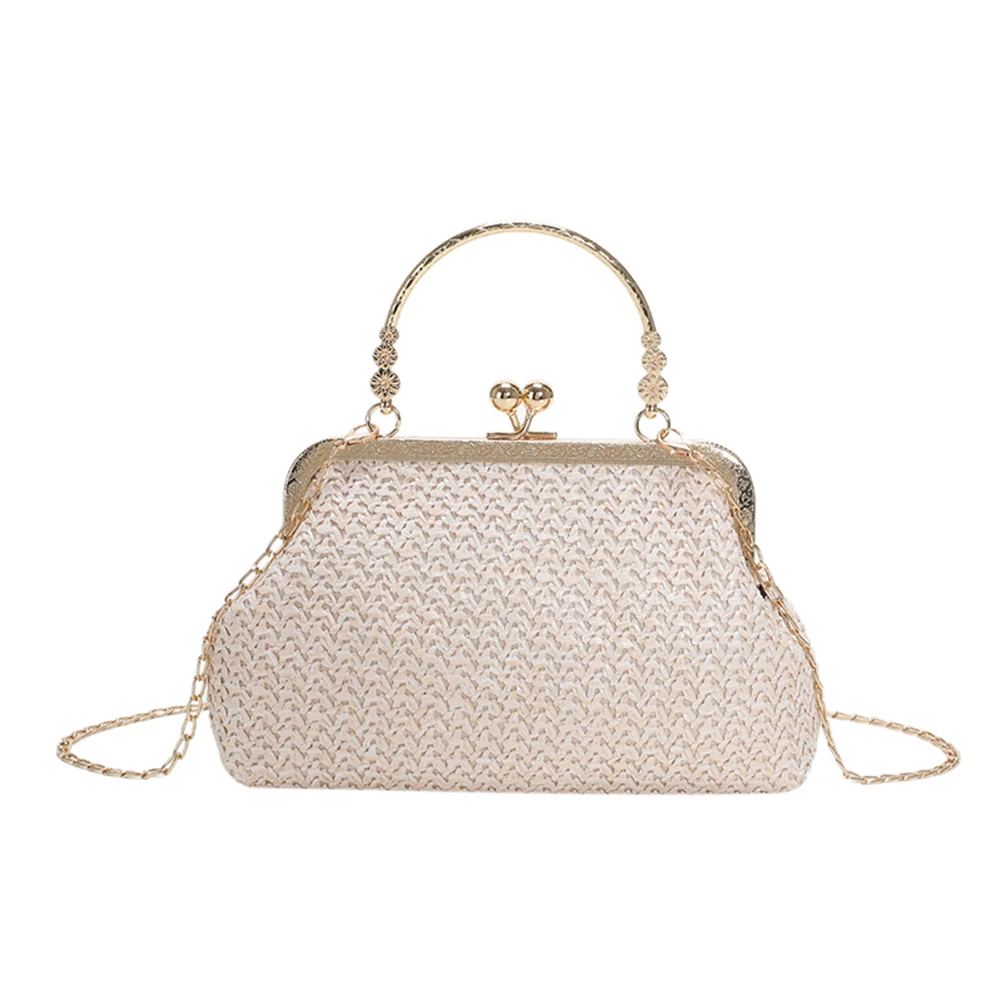 

Chain Hand-Woven Handbags Fashion Ladies Clutch Purse Casual Elegant Exquisite Handmade Temperament for Travel Street Photo