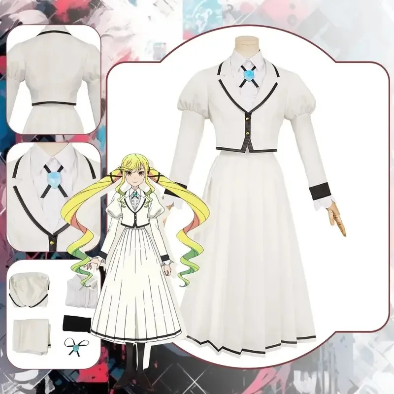 

Женский костюм для косплея Otoha Kurogane Lilisa в стиле аниме Rock Is a Lady, скромный комплект маскировочной куртки и платья на Хэллоуин