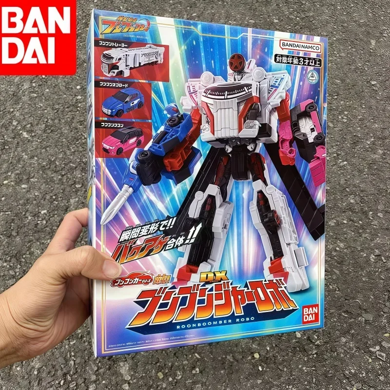 Figurka Bandai Bakuage Sentai Boonboomger Super Team Dx Gear Zabawki dla Chłopca Figurki Anime Prezent Robot Transformator