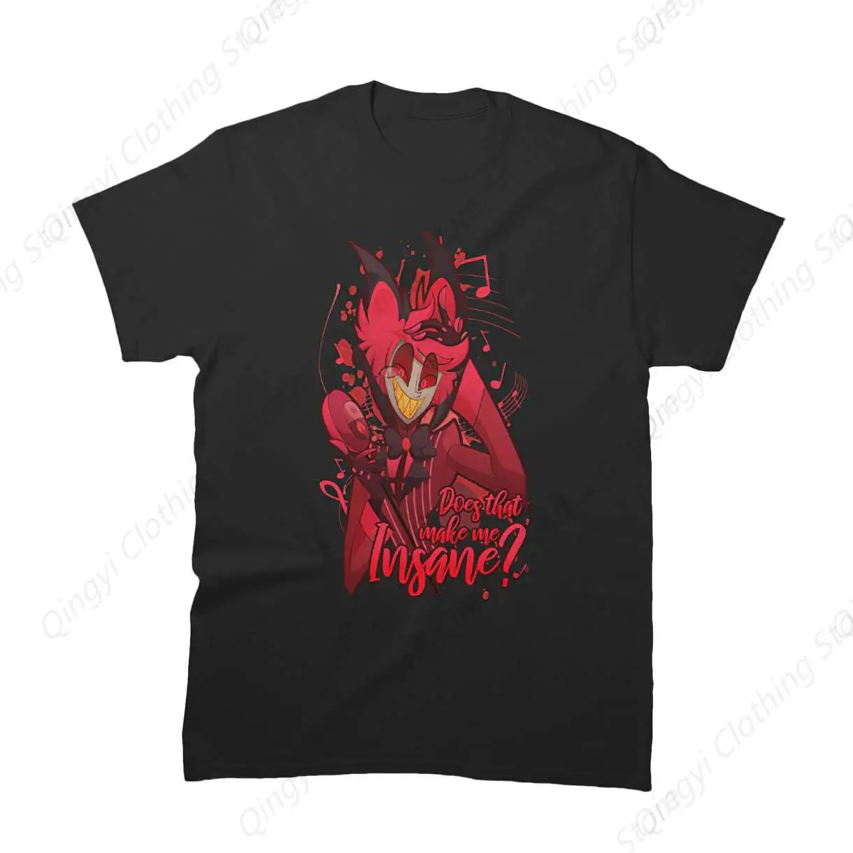 Unisex Shirt Insane Sleeve Alastor Birthday The Radio Friends Demon Tee T-shirt Gift for Men Women Multicolor