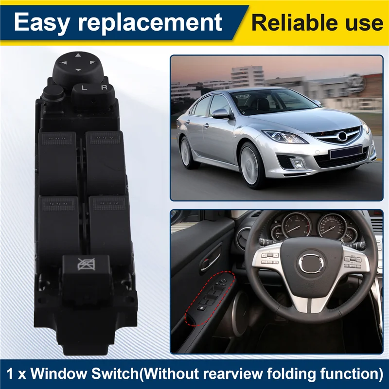 

For Mazda 6 GH 2007 Compatible Car Power Window Switch GS1D-66350-B Car Accessories LHD