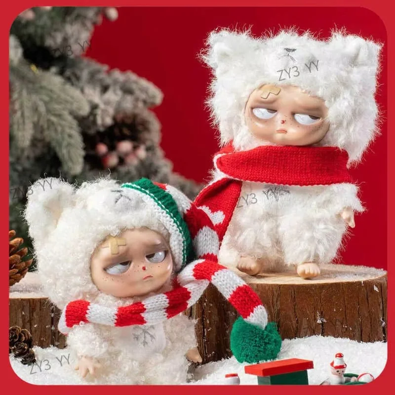

Sleepless Grumpipi Series Limited Edition Blind Box 2025 Christmas Theme Crazy Baby Plush Surprise Doll Toy Festival Gift