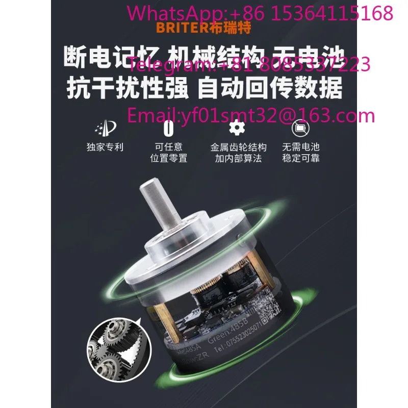 Multi Single Turn Absolute Rotary Encoder 485 SSI Signal Rotation Angle Sensor For Industrial Equipment Speed Detection