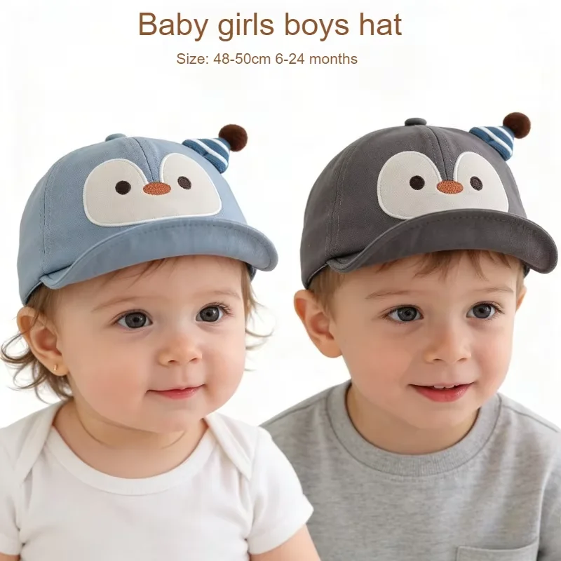 Baby Hat Spring Summer Sun Cap 48-50cm 6-24 Months Cute Duckbill Girls Boys Cap Toddler Infant Thin Sunscreen Baseball Kids Cap