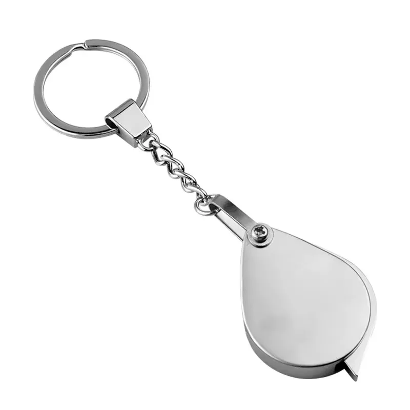 Imagem -05 - Mini Jóias Magnifier Keychain Anel de Jóias para Leitura Ciência Hobby Books e Moedas 20x 30x