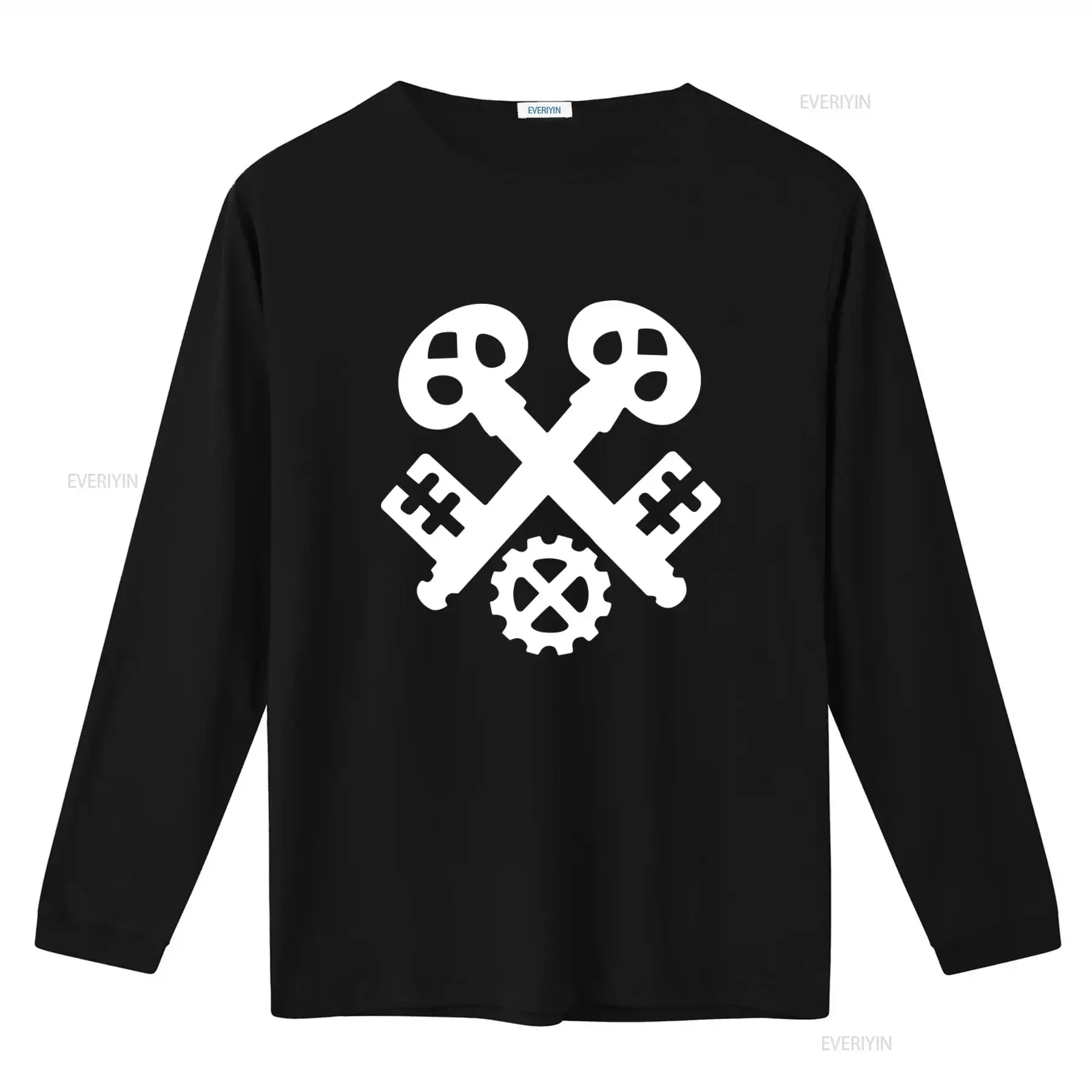 Mens T Shirt Locksmith Guild Coat of Arms Logo I Sayings Fun Design Available Up to 5XL vintage Washed Comfortable Unisex