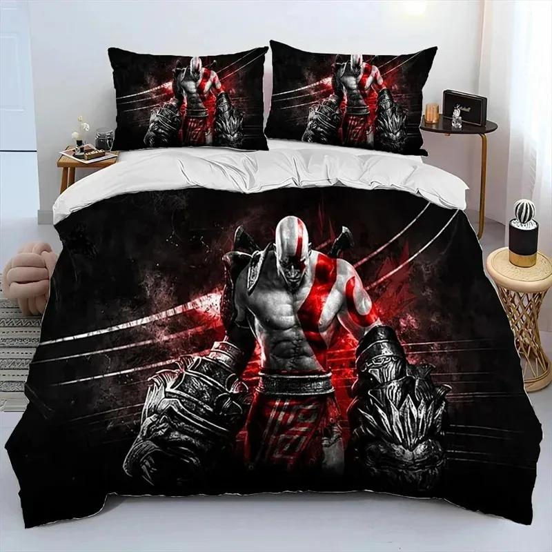 

God of War Game Gamers Kratos Bedding Sets exquisite bed supplies set duvet cover bed comforter set luxury birthday gift