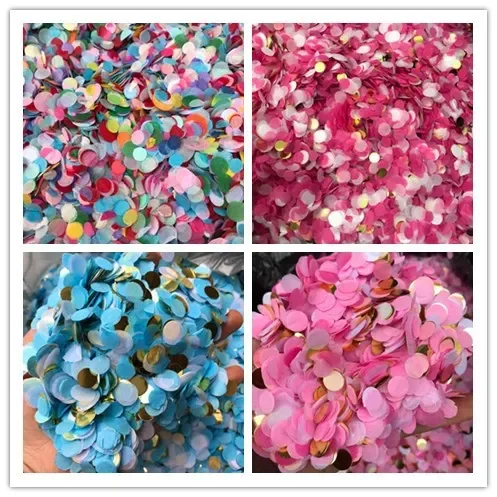 1KG Circular Type Confetti Paper ScrapsSprinkling Small Firework Confetti Gift Box Cannon Filling Material Color Paper Scraps