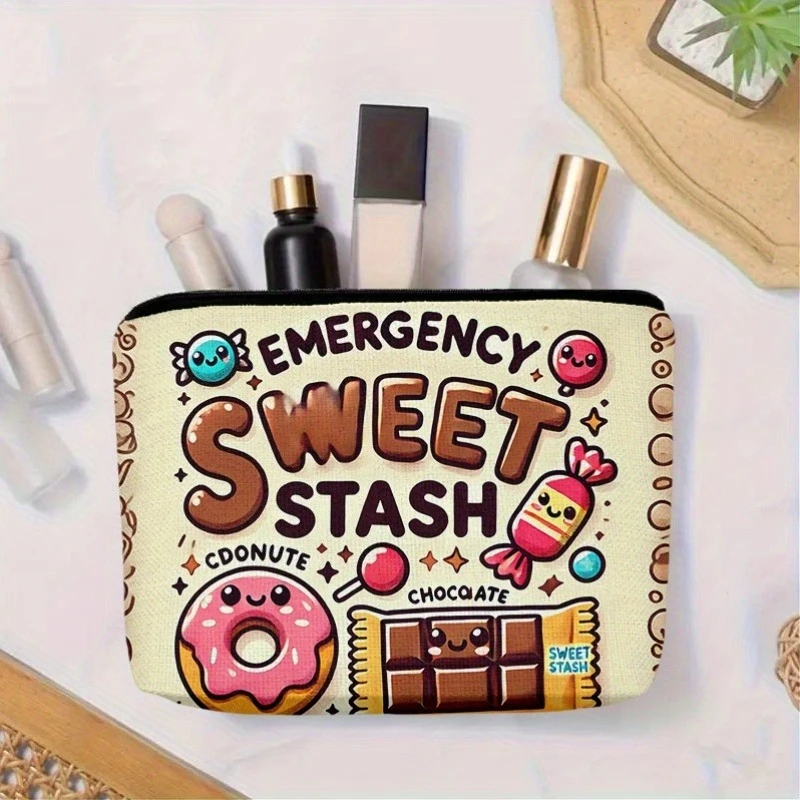 One Makeup Bag, A Linen Emergency Snack Storage Box, Perfect for Birthday, Christmas, and Valentine'S Day Gifts.