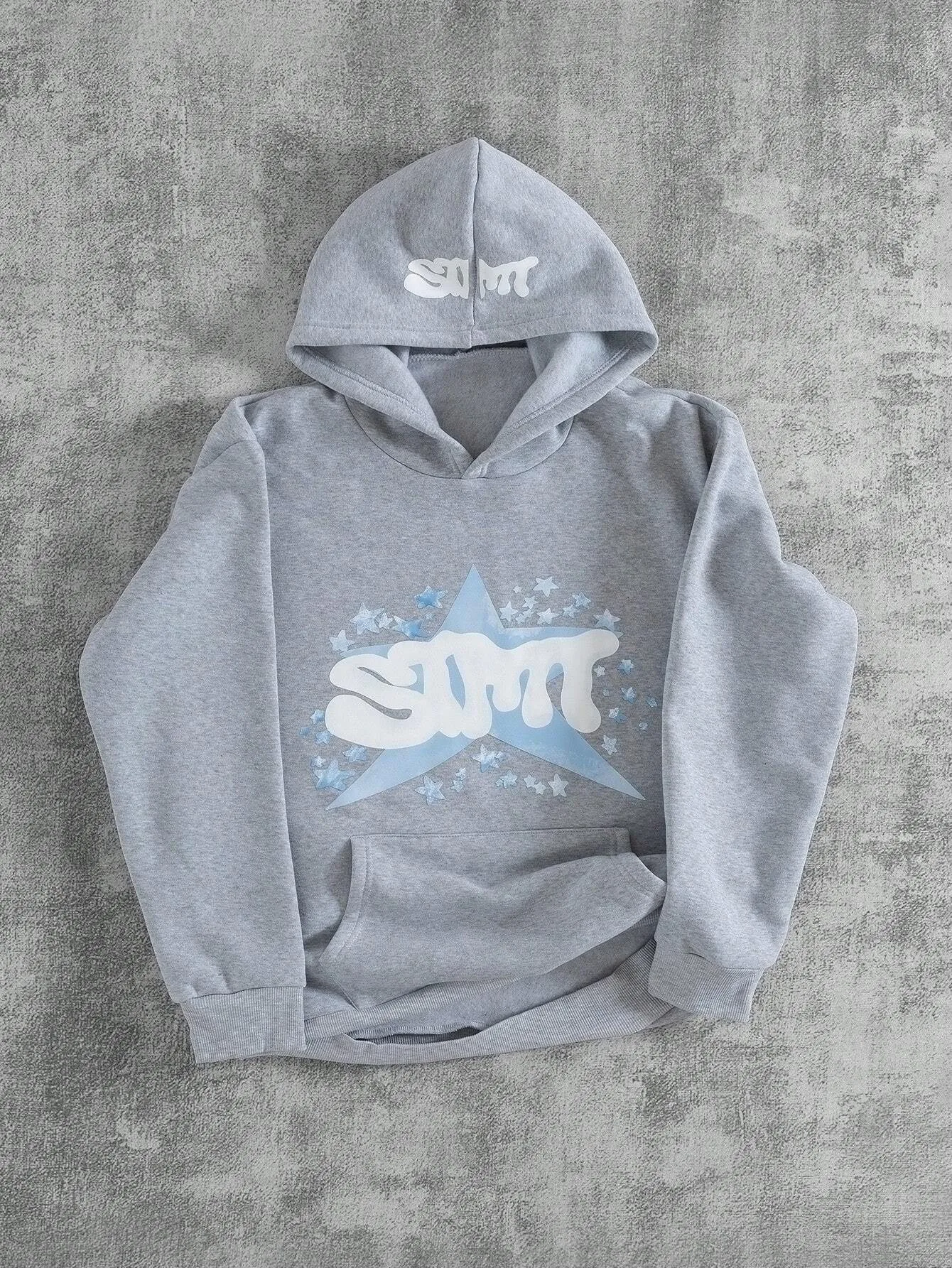 Der Neue Herren-Kapuzenpullover für Frühling und Herbst 2025 Ist Lässig, Modisch und Bequem mit 3D-Sternmuster-Druck – Detail 6