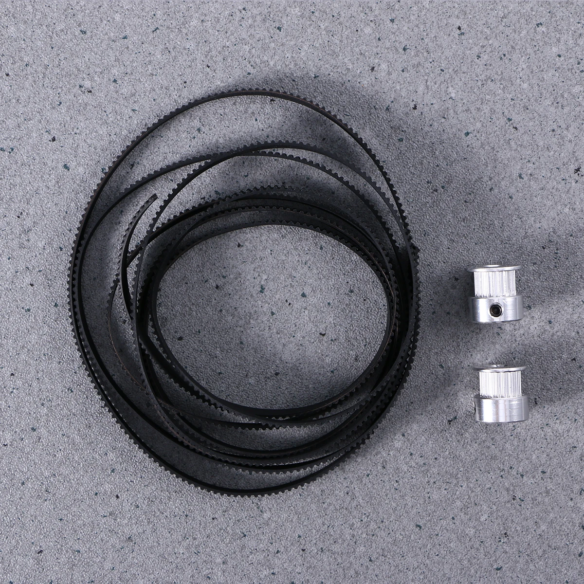 

2Pcs 3D Printer Timing Pulley Wheels and Timing Belt 6mm Wide Stretch Resistant Fiberglass Reinforced Rubber High Repeatability