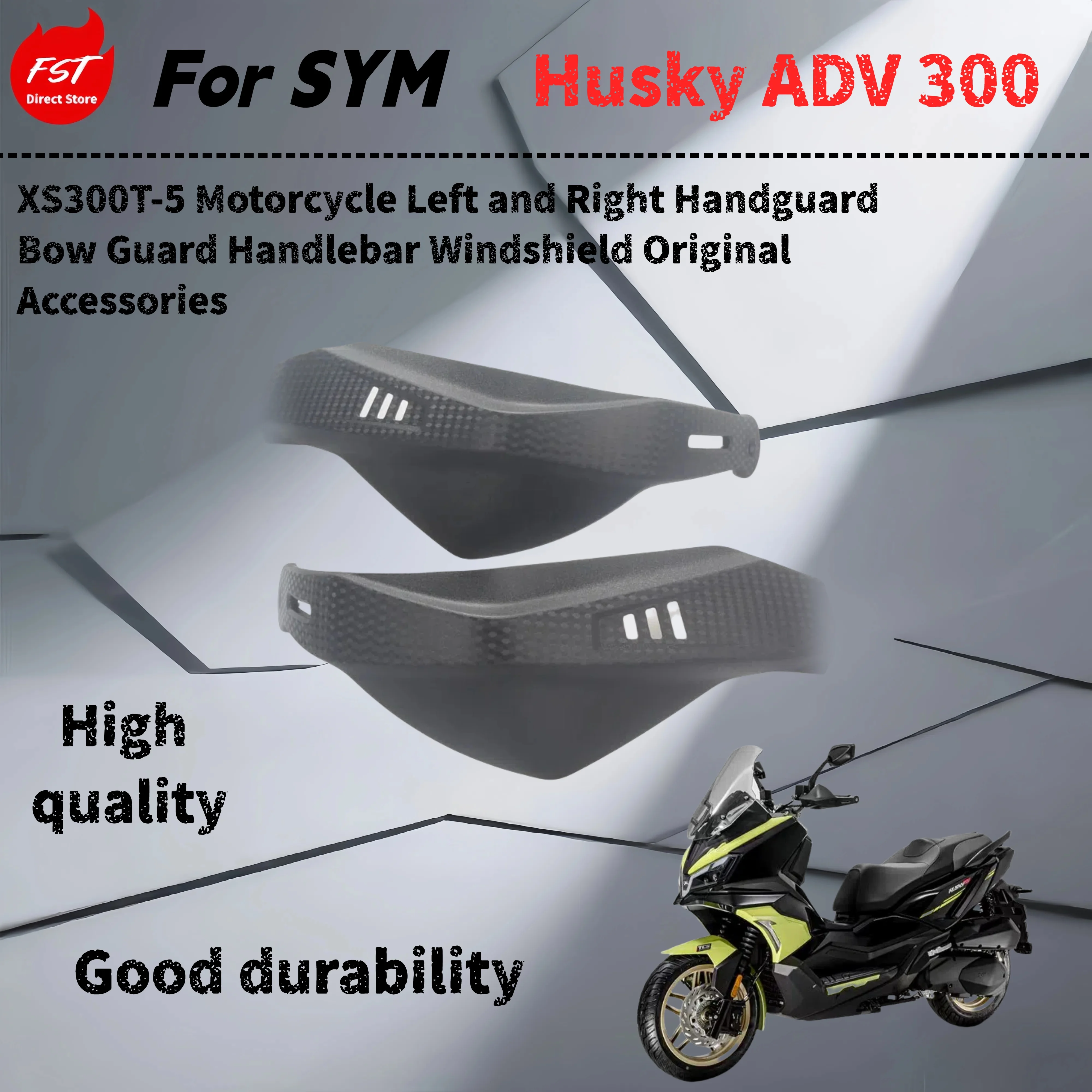 

For SYM Husky ADV 300 XS300T-5 Left/Right Handguard Bow Guard Handle Windshield