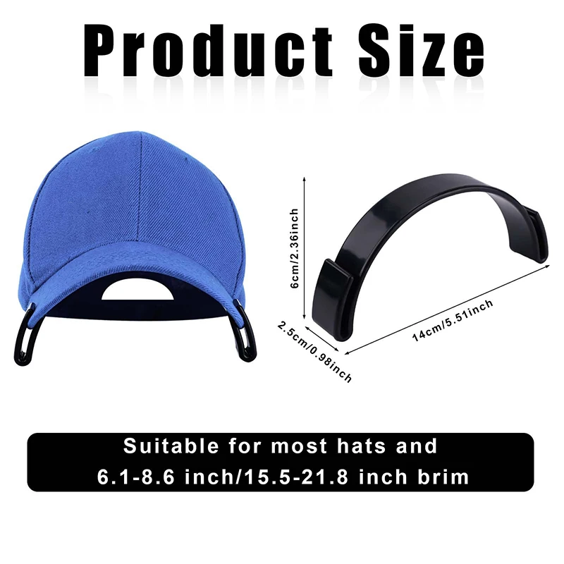 Bandes incurvées en plastique pour chapeau, cintreuse de chapeau, outil de maintien de la forme pour les casquettes de baseball, partenaires, shaper à bord