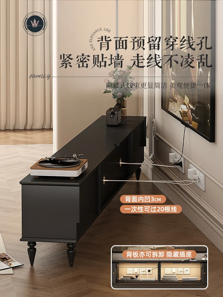 خزانة تلفزيون كلاسيكية وطاولة قهوة وأرضية بدون أرجل لغرفة المعيشة وخلفية تلفزيون وخزانة أرضية من بلاطة الصخور