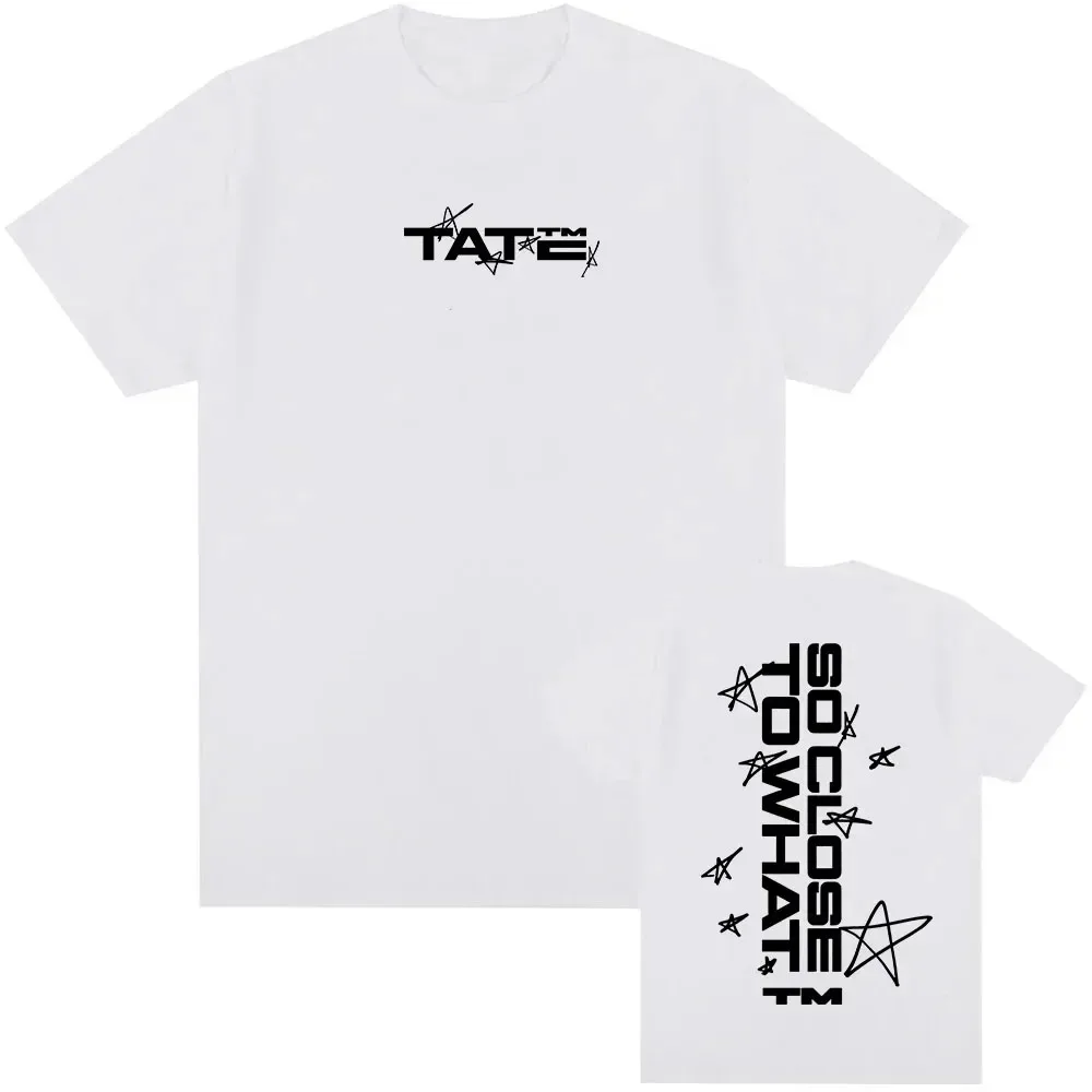 Famous Singer Tate McRae So Close To What New Album Singer Print T-shirt Short Sleeve Tee Trend Men Women Oversized Clothing